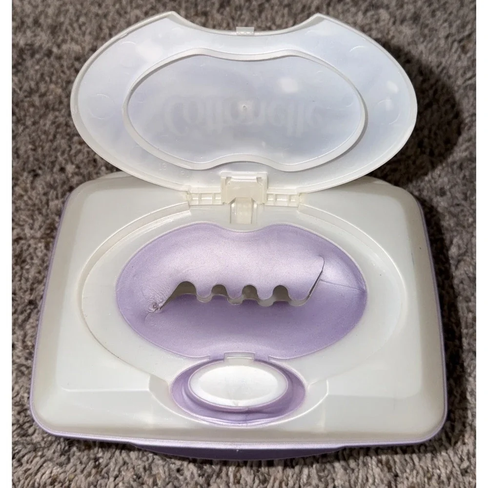 Cottonelle Flushable Wipes Dispenser Hard Container Refillable Tub EMPTY